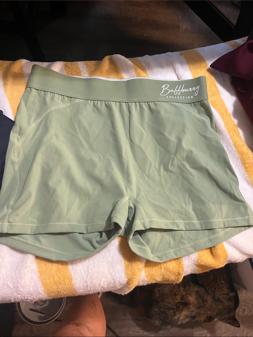 BuffBunny Light Sage Green Athletic Shorts
